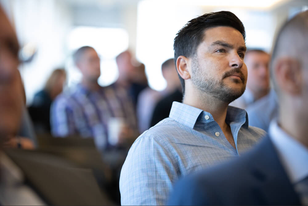 Leadership team in a training session