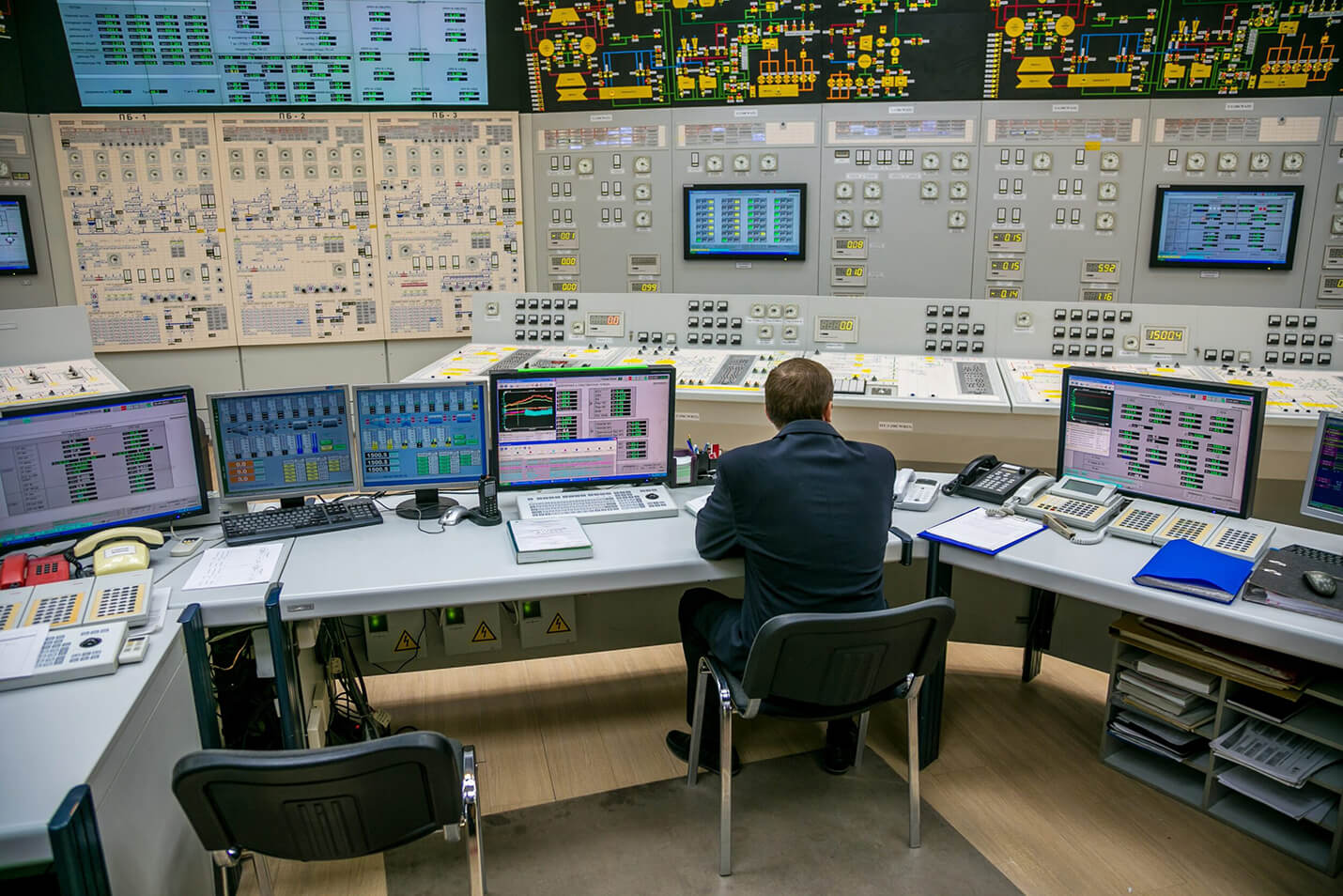 Nuclear plant control room