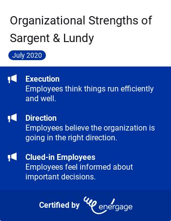 Sargent & Lundy Top Workplaces Award 2020