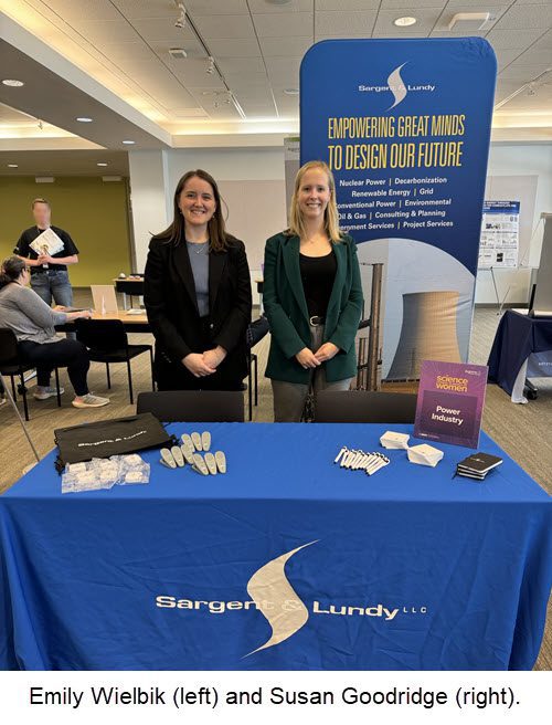 Emily Wielbik and ?Susan Goodridge attend the Science Careers in Search of Women Conference | Sargent & Lundy