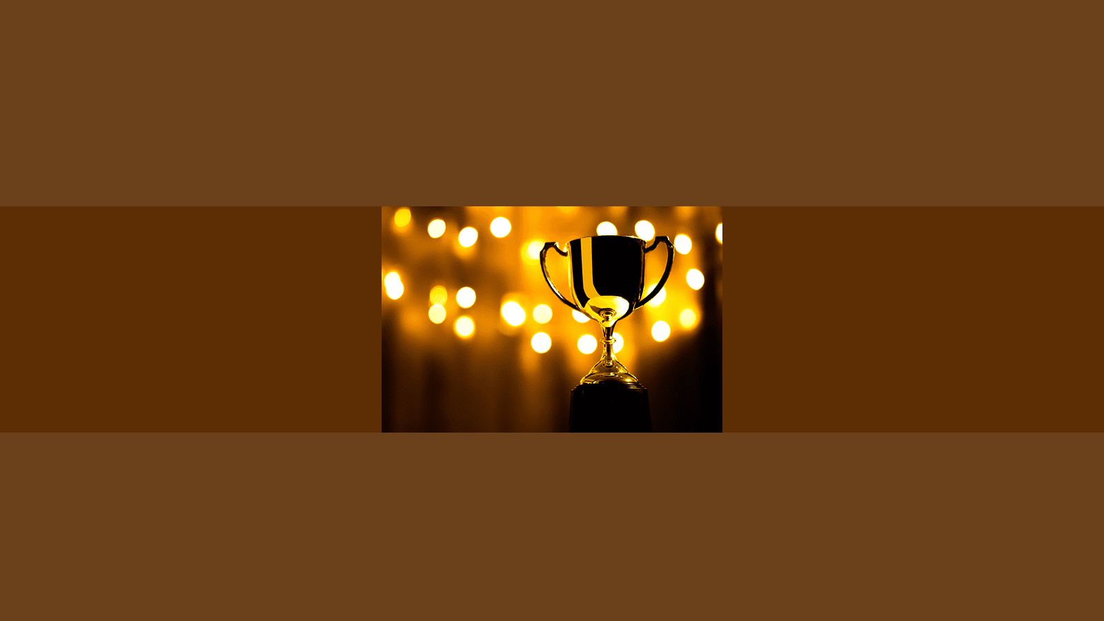 Trophy stock image banner