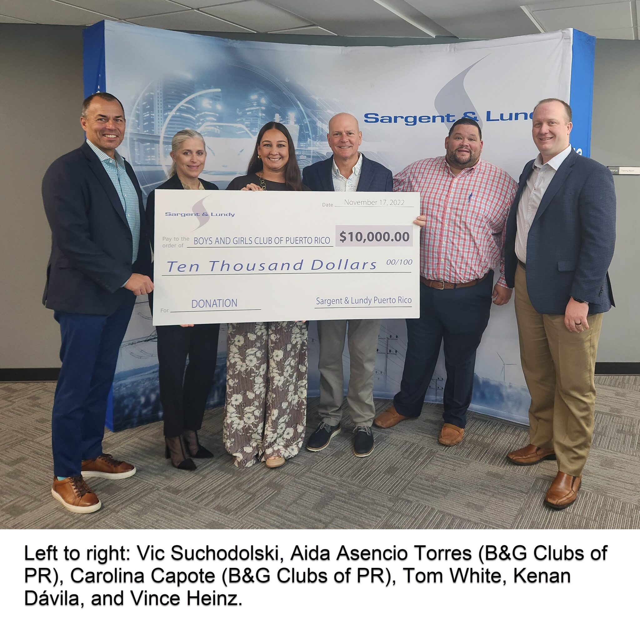 Sargent & Lundy Presents Donation to Boys & Girls Clubs of Puerto Rico ...