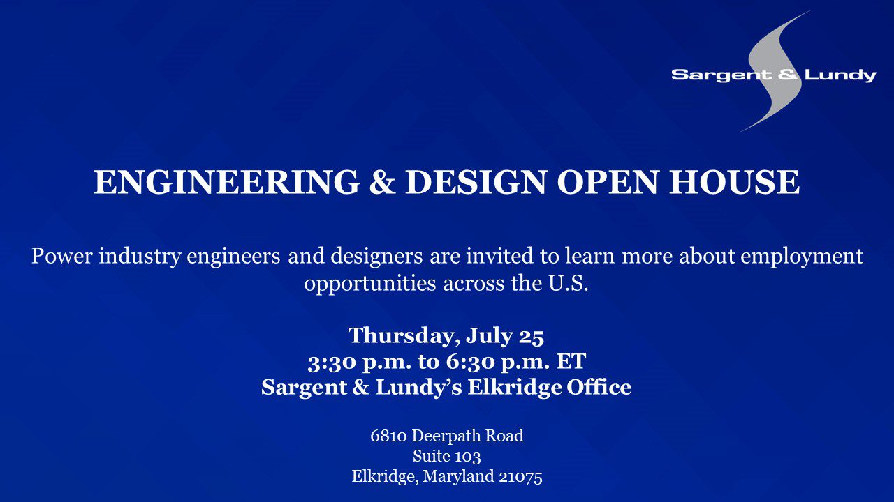 Sargent & Lundy Elkridge Open House