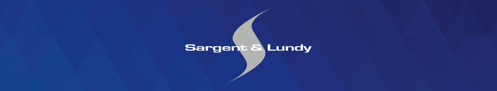 Sargent & Lundy blue triangle banner
