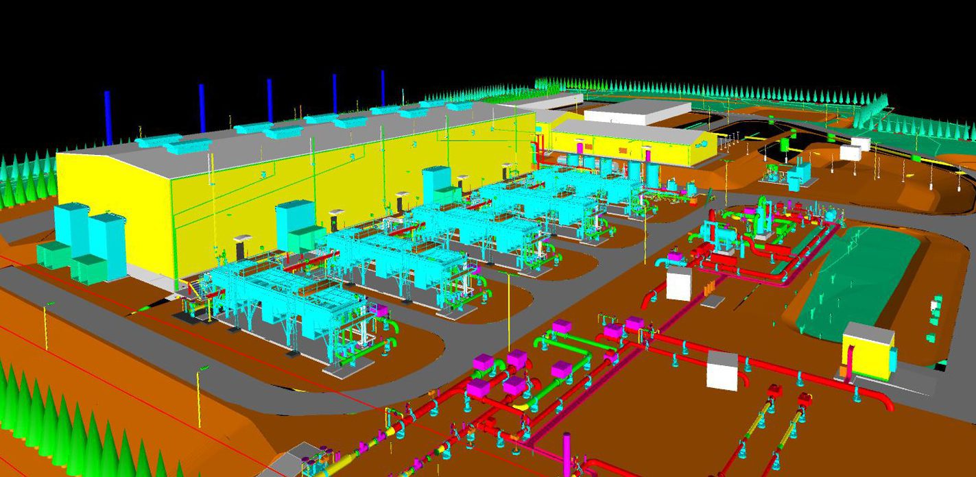 Gas compressor station