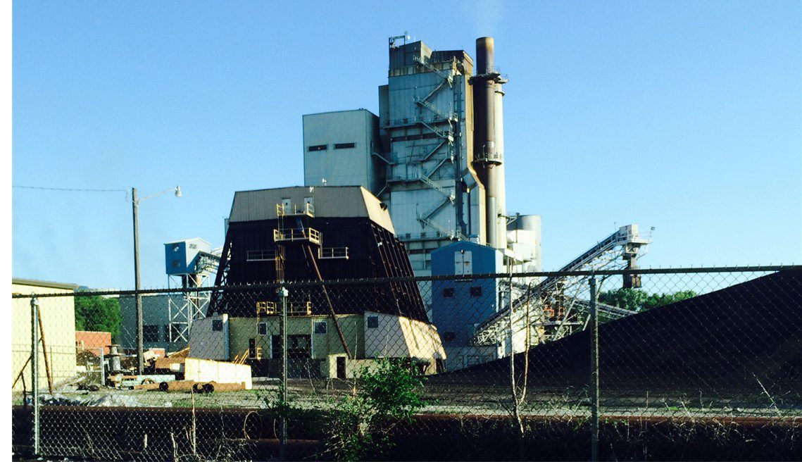 Electric generating plant in Ames, Iowa.