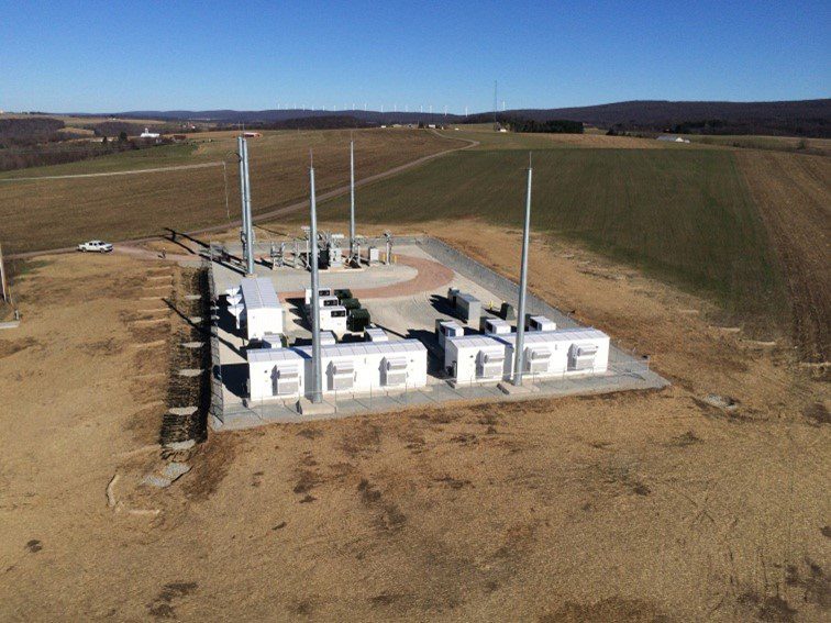 Battery Energy Storage System providing 18 megawatts of energy for a local community in Pennsylvania.