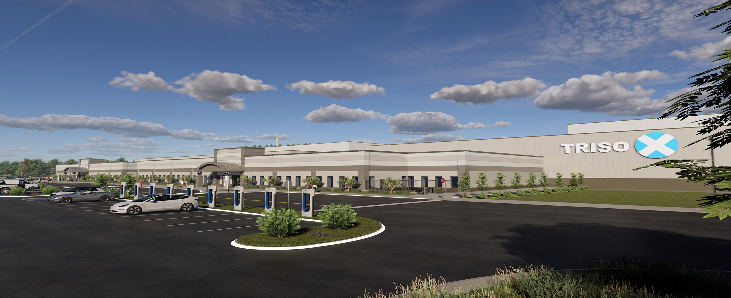 Artist rendering of the TRISO-X fuel fabrication facility.