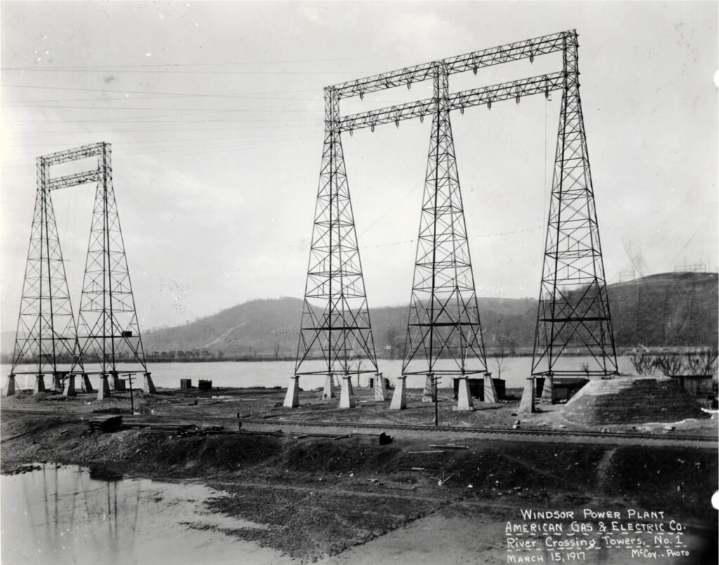 1917 Windsor AEP transmission line