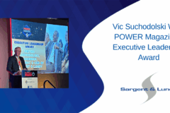 Vic Suchodolski wins POWER Magazine's Executive Leadership Award.