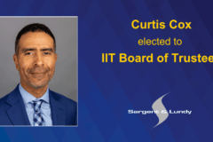 Curtis Cox elected to IIT Board of Trustees graphic