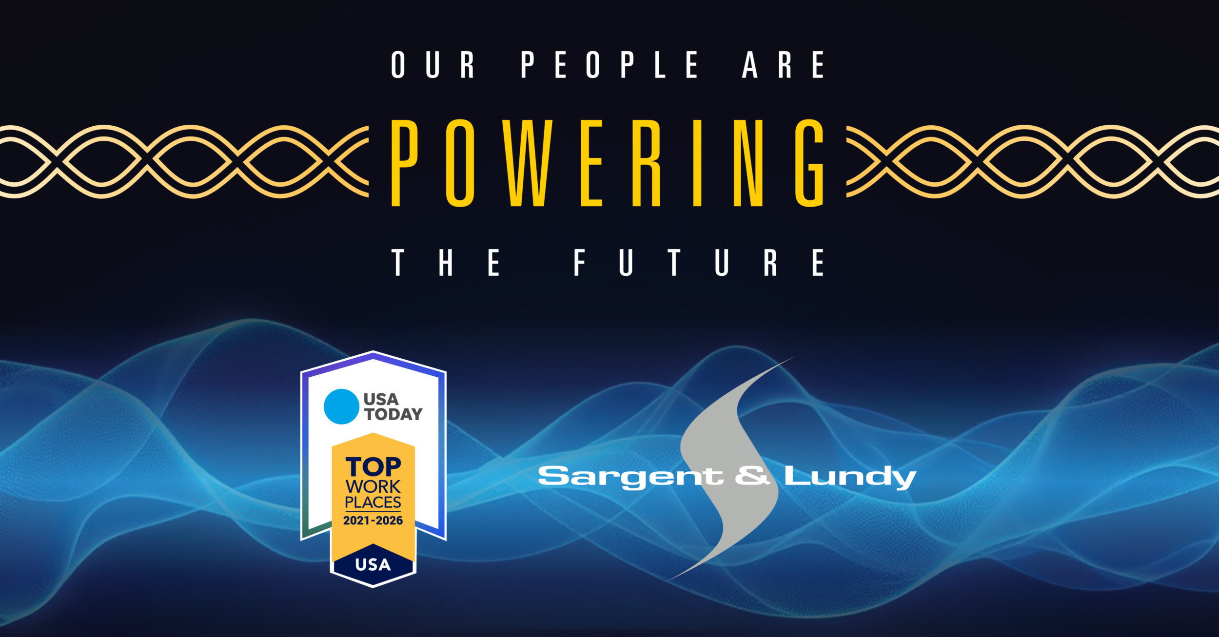 Sargent & Lundy Top Workplaces USA 2026 award graphic