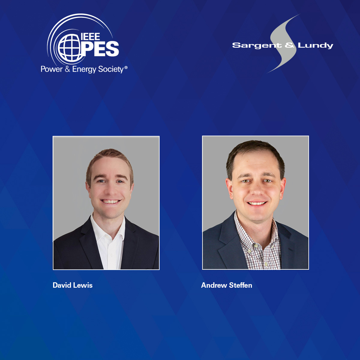 Sargent & Lundy's David Lewis and Andrew Steffen will be attending the IEEE Substations Committee meeting in Denver.