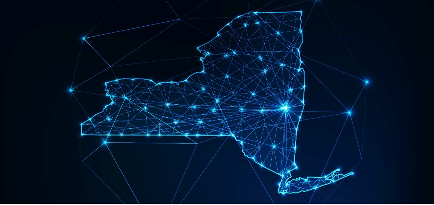 New York points on map