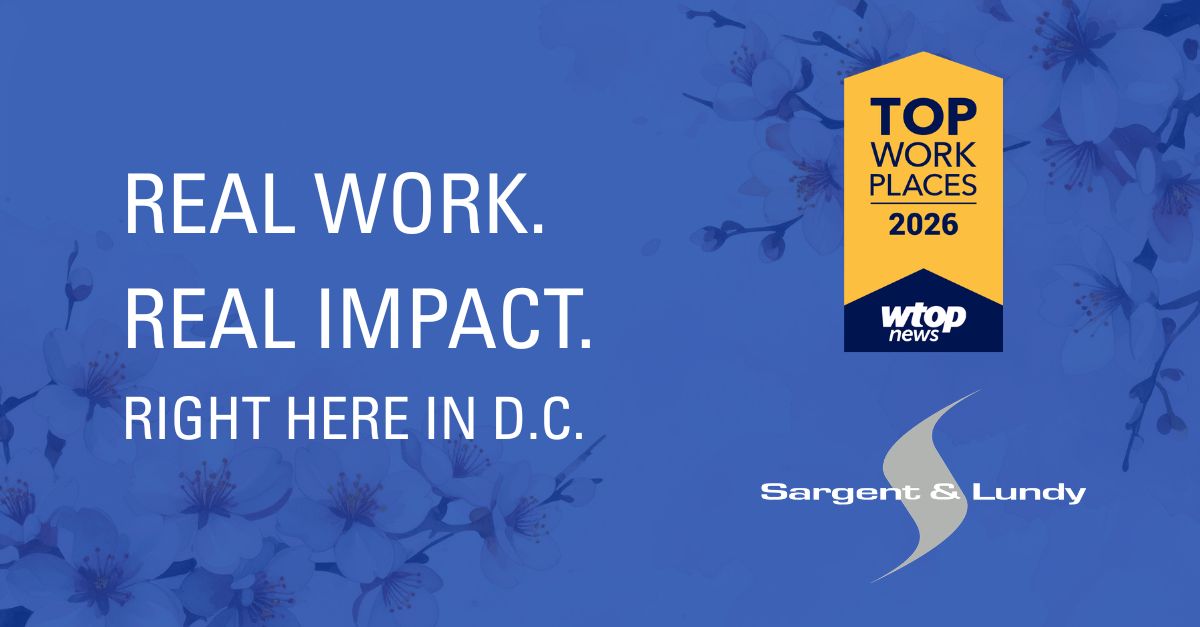 2026 Top Workplaces Washington D.C. | Sargent & Lundy