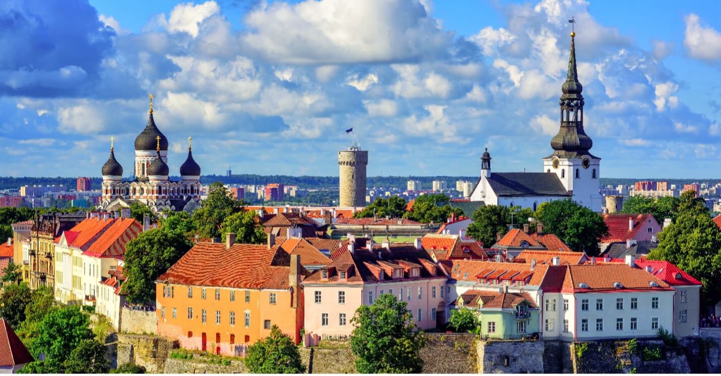 Medieval old town of Tallinn, Estonia