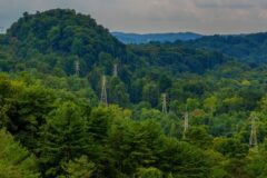 Tennessee Valley mountains with transmission lines